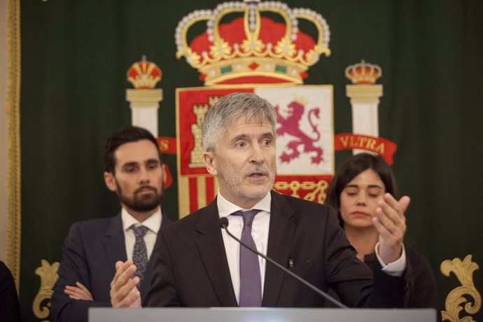El ministro del Interior, Fernando Grande-Marlaska, en la toma de posesión de nuevo equipo