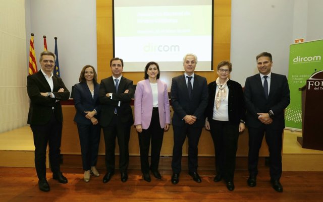 Junta Directiva de Dircom Catalunya: David Coral, Carme Miró, Marc Gómez, M. Lluïsa Martínez Gistau, Fede Segarra, Maria José Isern y Jordi Romañach, elegidos en la Asamblea Electoral el 11 de febrero de 2020 en Barcelona