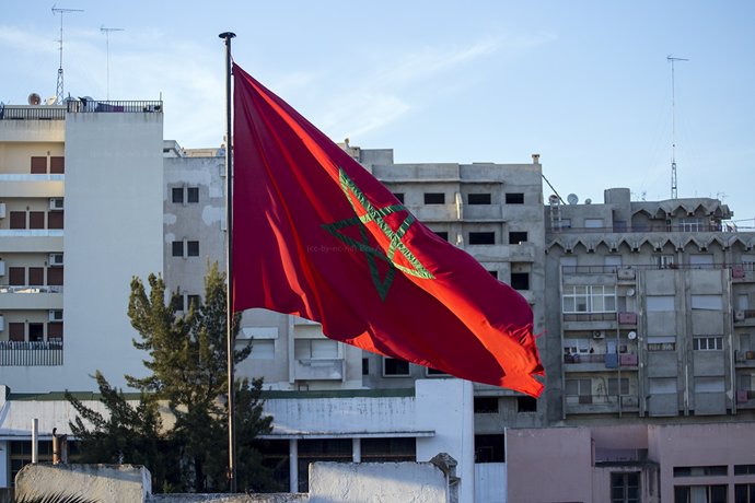 Bandera de Marruecos.