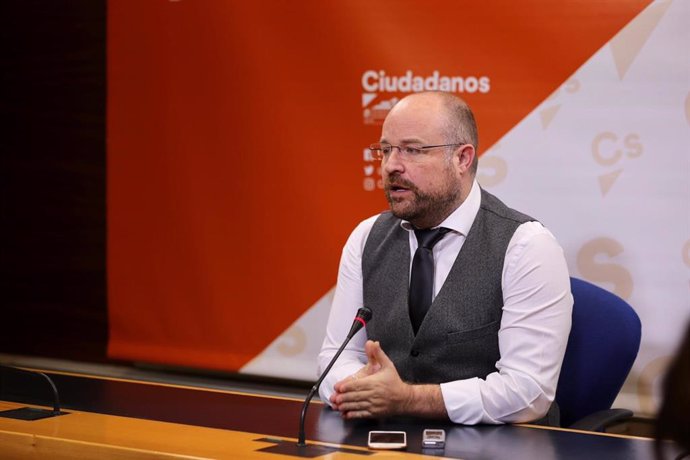 El presidente del Grupo Parlamentario Ciudadanos en las Cortes de C-LM, Alejandro Ruiz