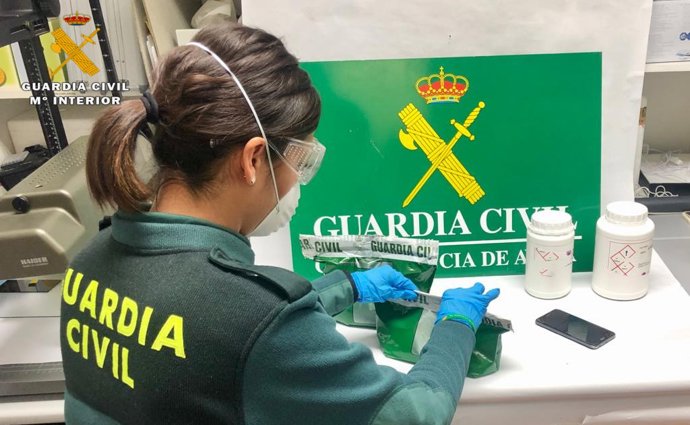Cocaína aprehendida en la A-6.