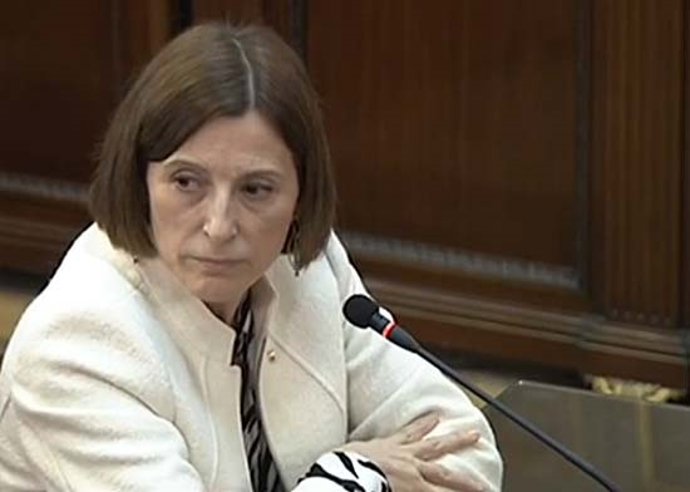 La expresidenta del Parlament Carme Forcadell declara en el Supremo durante el juicio al 'procés'