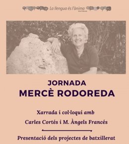 Cartel de la jornada sobre Merc Rodoreda en la UA.
