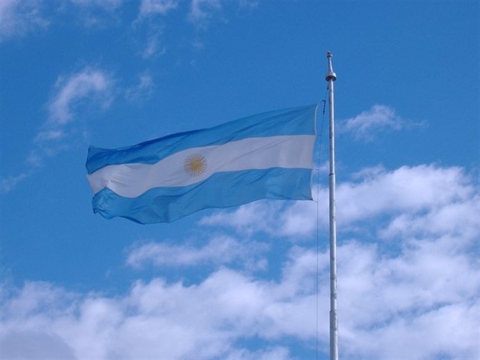 Bandera de Argentina.