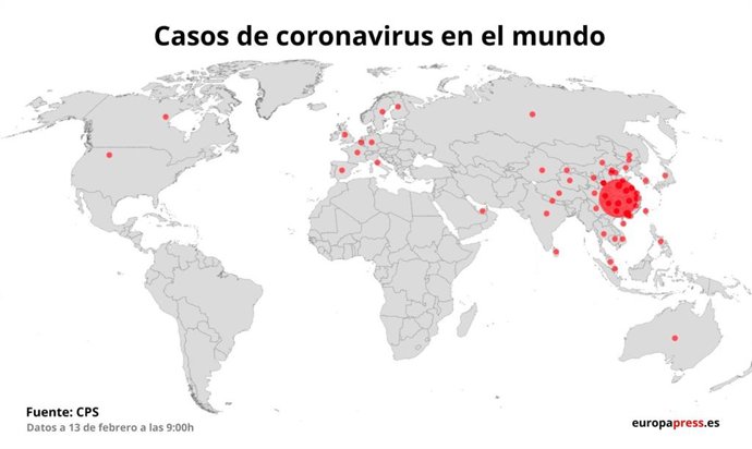 Casos de coronavirus en el mundo