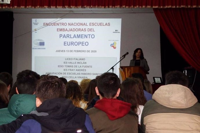 Esther Gutiérrez en la Convivencia de Centros Escuelas Embajadoras del Parlamento Europeo
