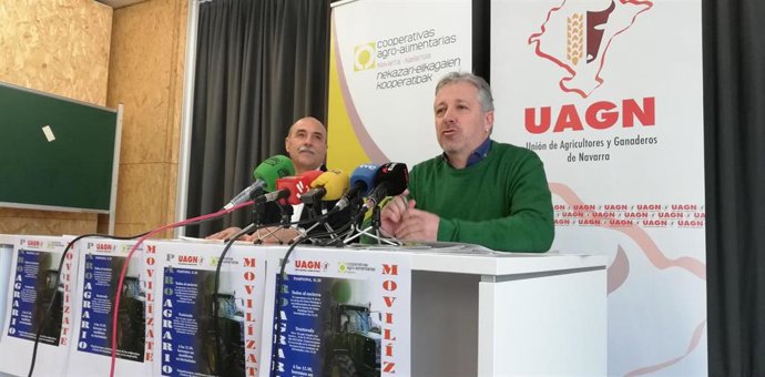 El presidente de UCAN, José Mari Martínez, y el presidente de UAGN, Félix Bariáin