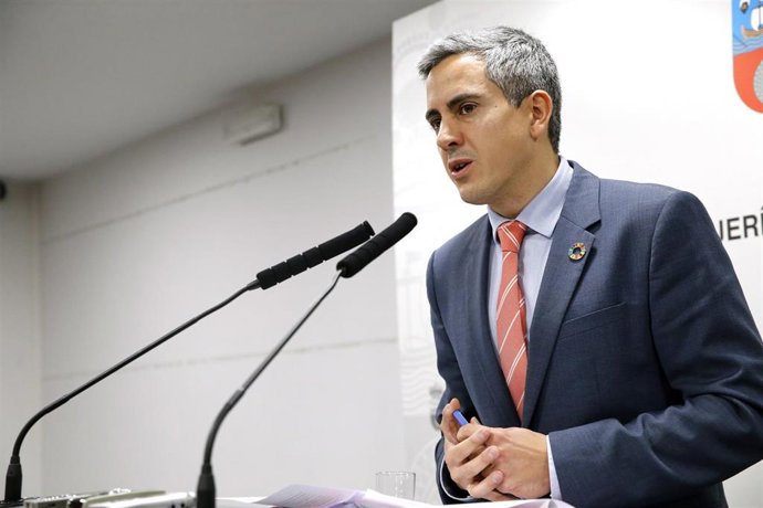 Sala Griega, Palacio De Festivales   El Vicepresidente Y Consejero De Universidades, Igualdad, Cultura Y Deporte, Pablo Zuloaga, Informa, En Rueda De Prensa, De Los Acuerdos Del Consejo De Gobierno.  13 Feb 20