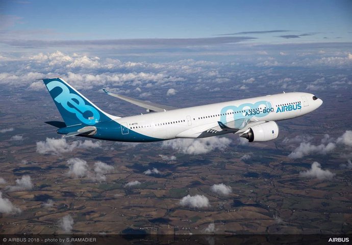 Economía/Turismo.- El Airbus A330-800 recibe la certificación de los reguladores