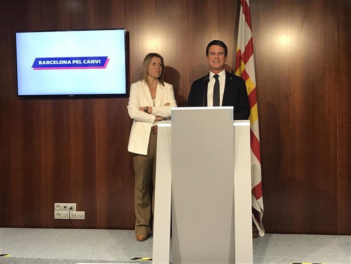 Eva Parera y Manuel Valls, Bcn Canvi (archivo)