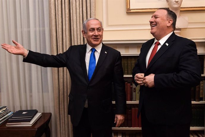 Benjamin Netanyahu y Mike Pompeo