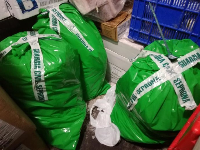 Pizzas intervenidas en Mengíbar