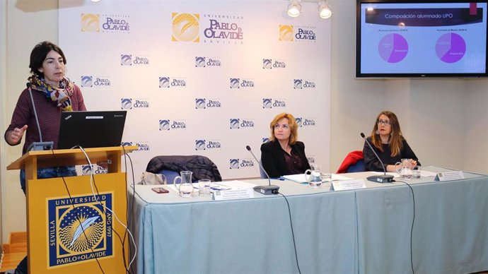 Presentación en la UPO del informe 'Análisis de los presupuestos desde la perspectiva de género'.