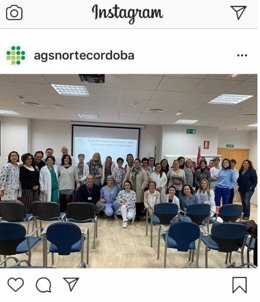 Una imagen del Instagram del Área Sanitaria Norte de Córdoba