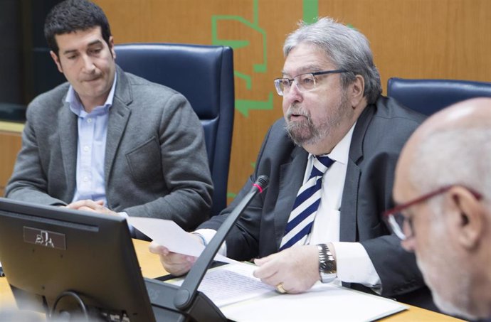 El ararteko, Manuel Lezertua, en una comparecencia en comisión del Parlamento Vasco