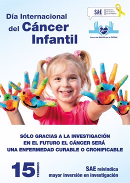 Cartel para el Día Internacional del Cáncer Infantil