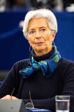 11 February 2020, France, Strasbourg: President of the European Central Bank (ECB) Christine Lagarde attends a plenary session of the European Parliament.