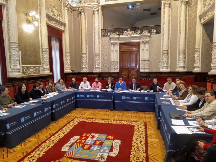 Imagen de la comisión de seguimiento del III Plan Provincial sobre Drogas de la Diputación de Palencia.