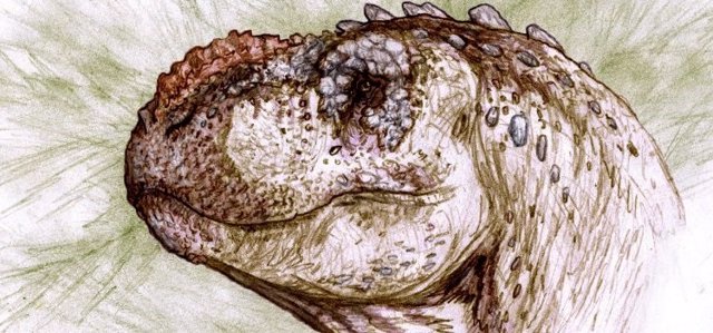 Rercreación de la nueva especie de dinosaurio carnívoro Tralkasaurus cuyi