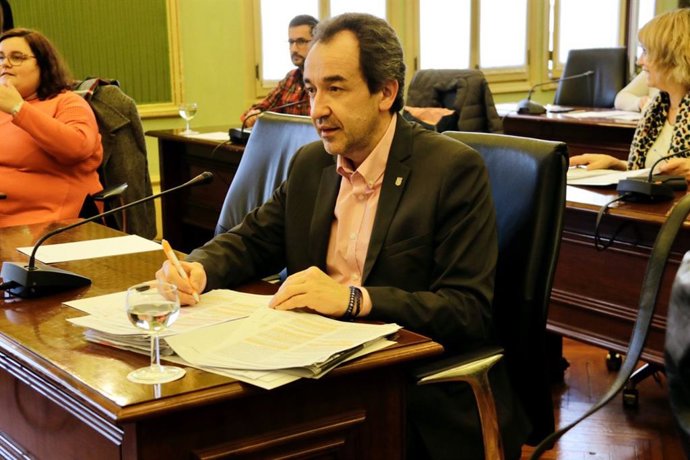 El diputado de Cs en el Parlament, Juan Manuel Gómez, en el Parlament