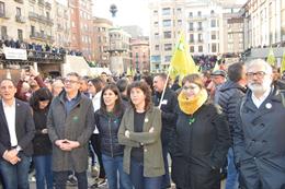 La protesta de los agricultores en Lleida concentra a 3.000 personas y 500 tractores Movilización de agricultores en Lleida con la presencia de la consellera Teresa Jordà, el 14 de febrero 2020.
