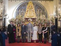 Caluroso recibimiento en Almonte (Huelva) a los Reyes en su visita a la Virgen del Rocío en su año jubilar