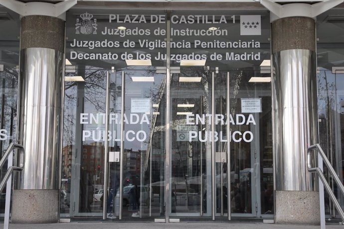 Entrada de los Juzgados de Plaza de Castilla