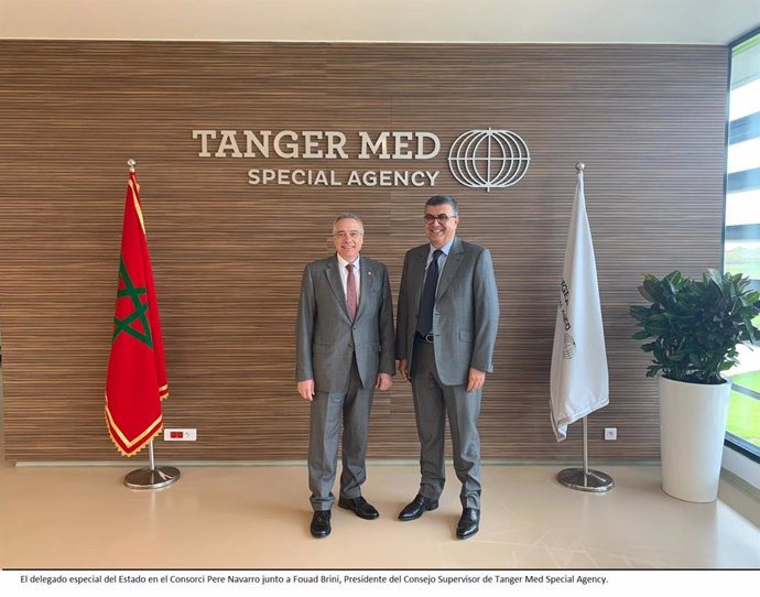 El delegat especial de l'Estat al CZFB, Pere Navarro, visita Tanger Med.