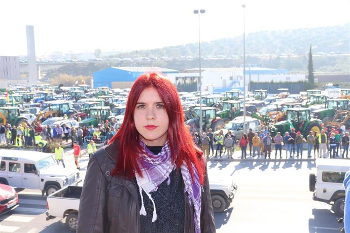 Luz Marina Dorado ha respaldado la tractorada de Lucena (Córdoba)