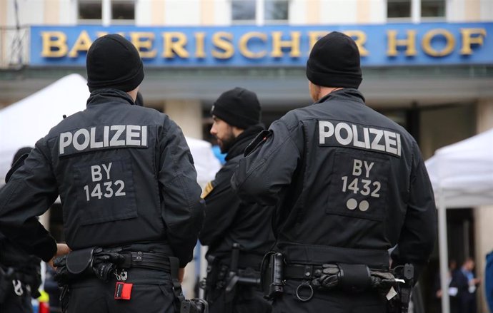 Policía desplegada en la conferencia de seguridad de Múnich