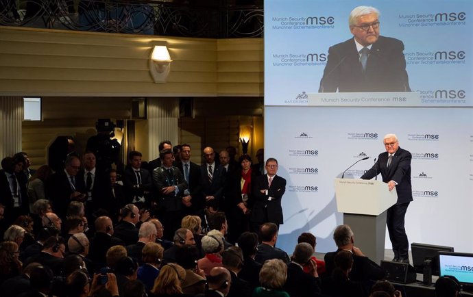 El presidente de Alemania, Frank-Walter Steinmeier, en la Conferencia de Seguridad de Múnich 2020