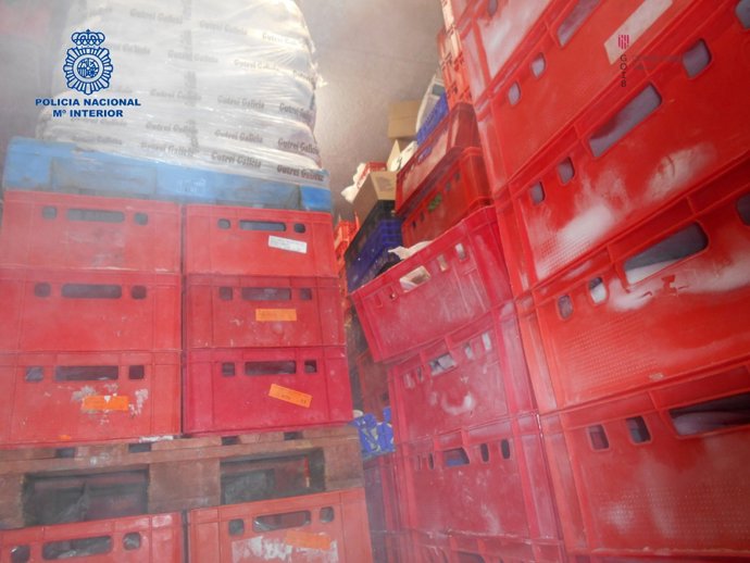 Imagen de la 'Operación Bilgont', el operativo conjunto de la Policía Nacional y la Conselleria de Salud en marzo de 2018 contra una empresa acusada de vender carne en mal estado en Mallorca.