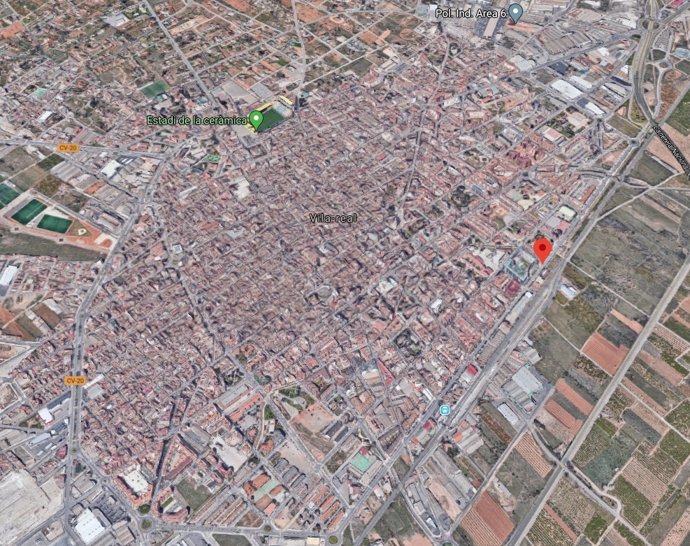 Localización de la Avenida Francia de Vila-real