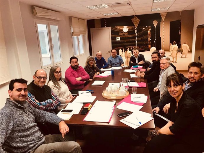 Reunión de personal técnico de la organización del Festival Castillo de Niebla en Madrid