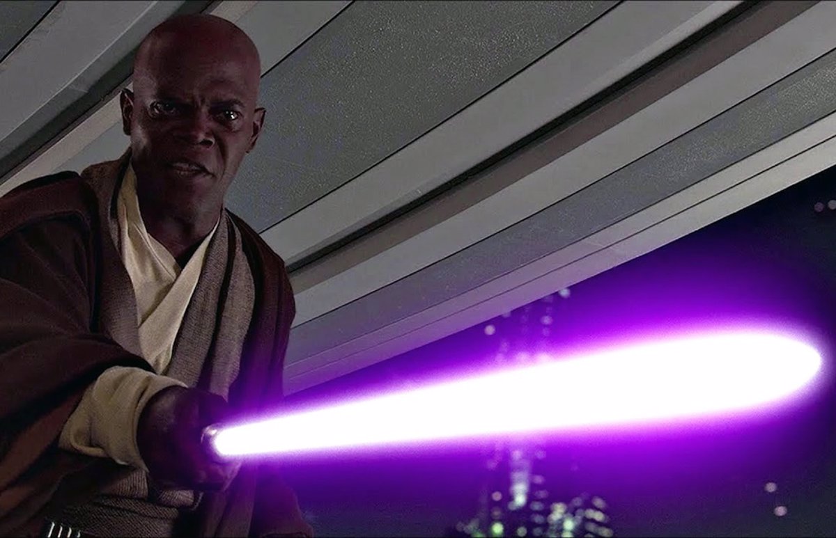 Así consiguió Samuel L. Jackson un sable láser púrpura en Star Wars