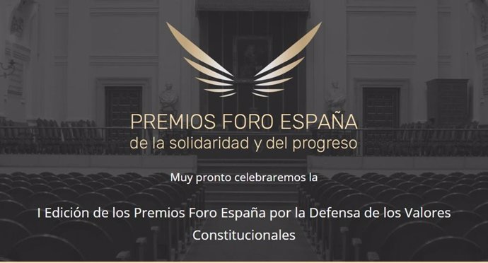 Cartel del Premio del Foro España de la Solidaridad y del Progreso