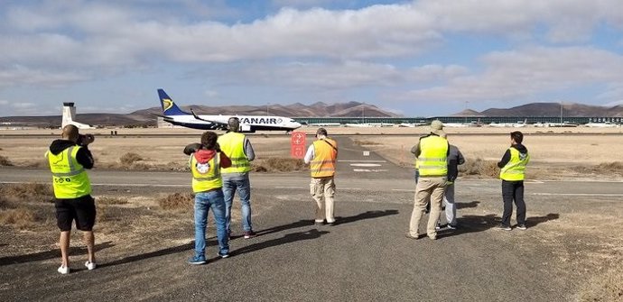 Unos 20 'spotters' españoles y europeos participan en III Open Day del Aeropuerto de Fuerteventura