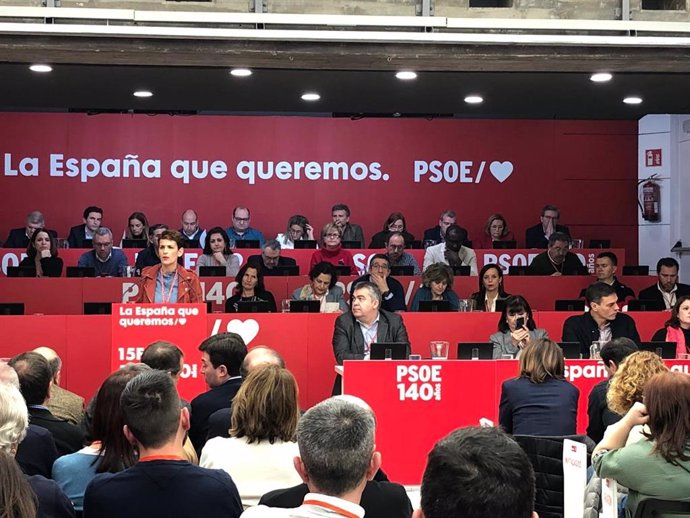 María Chivite interviene en el Comité Federal del PSOE