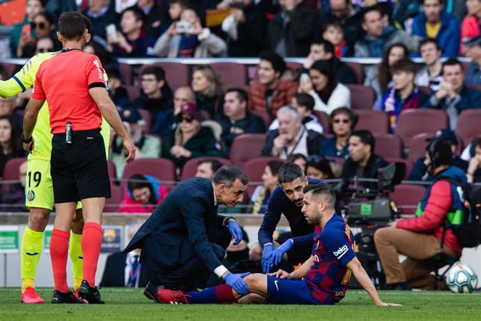 El jugador del FC Barcelona Jordi Alba