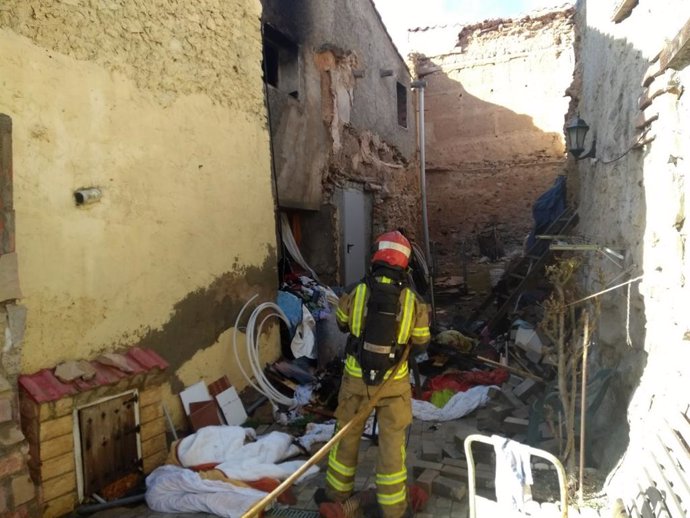 Un fuego en una vivienda de Lagueruela en Teruel