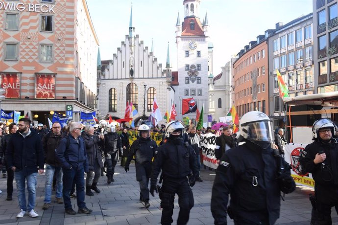 Manifestación contra la Conferencia de Seguridad de Múnich