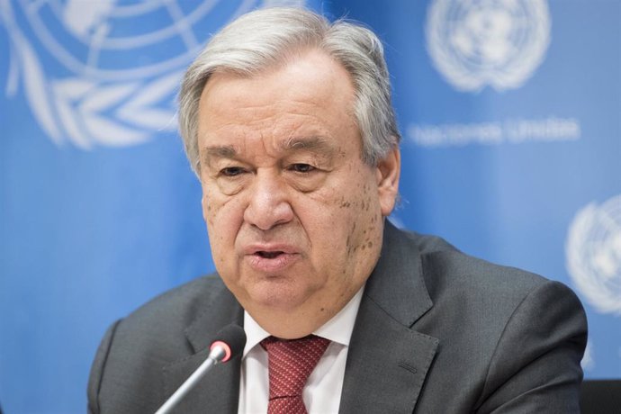 Imagen del secretario general de Naciones Unidas, António Guterres. 
