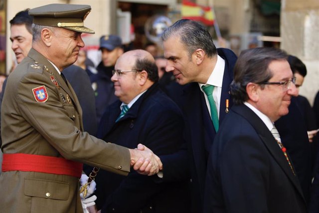 El secretario general de Vox, Javier Ortega Smith durante las celebraciones del 'Día de la Toma de Granada' el pasado mes de enero