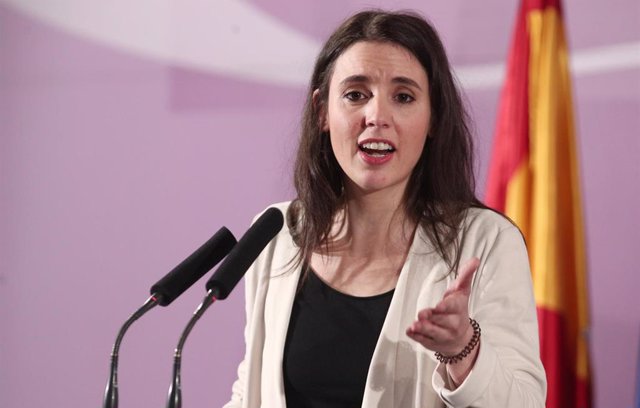 La ministra de Igualdad, Irene Montero, interviene en el acto de toma de posesión de altos cargos del Ministerio de Igualdad, en Madrid, el pasado 31 de enero de 2020