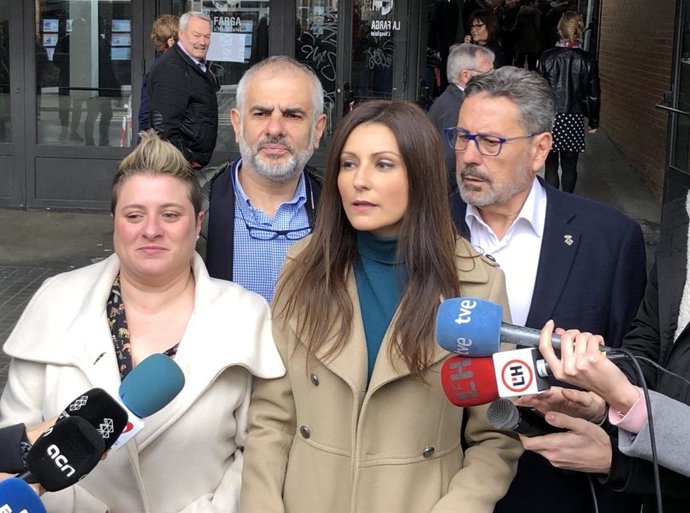 La líder de Cs a Catalunya, Lorena Roldán, en declaracions abans d'assistir a les XXIII Jornades Commemoratives del Dia d'Andalusia a l'Hospitalet de Llobregat (Barcelona)