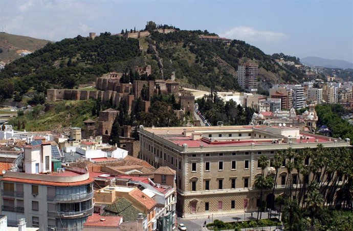 Vista aérea de La Alcazaba de Málaga