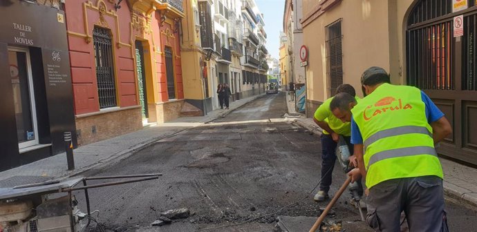 Obras de repavimentación