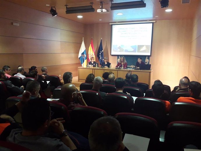 La Delegación del Gobierno reúne a personal de emergencias para analizar el riesgo volcánico para la Protección Civil en Canarias