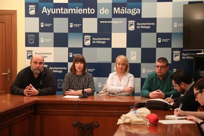 Rueda de prensa sobre el voluntariado que ha ayudado a distrito de Campanillas tras las inundaciones de finales de enero