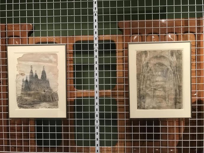 Los dibujos de Antoni Gaudí que han ingresado en el Mnac.